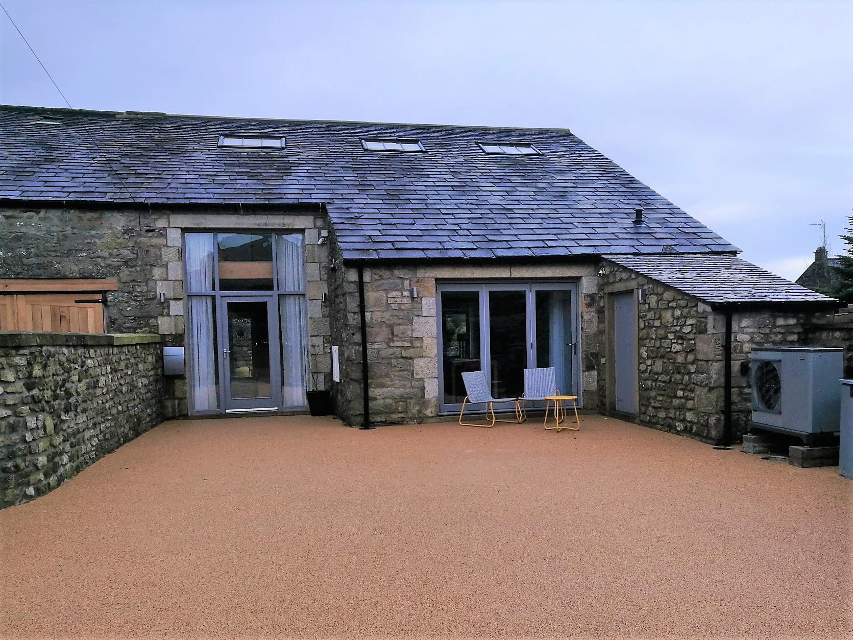 Air Source heat pump at barn conversion