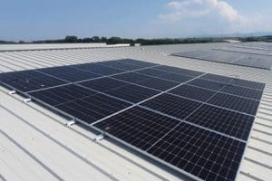 Solar PV on warehouse roof